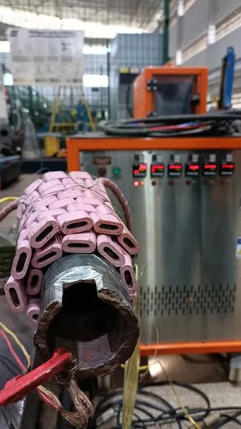 Poste histórico de ferro fundido durante a recuperação