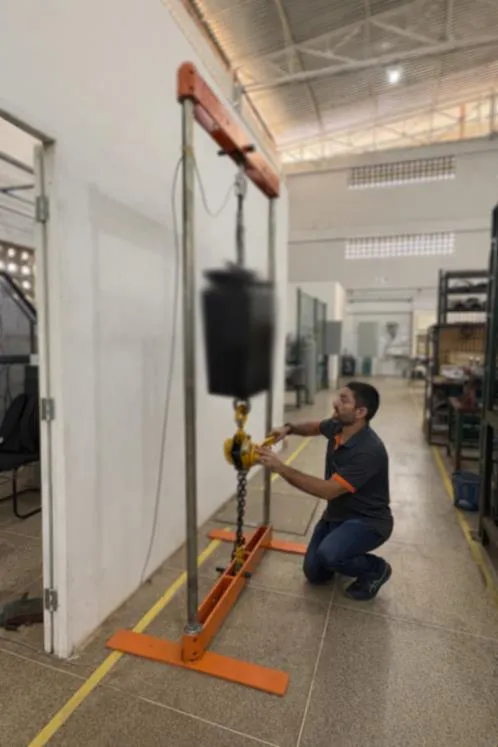 Dispositivo customizado para o setor eólico: ensaio realizado pela WMA